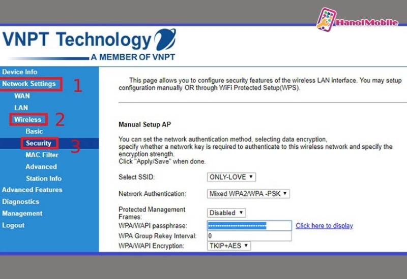 Cách đổi mật khẩu wifi mạng VNPT